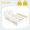 Costway Twin Size Bed Frame with Trundle & Power Outlet Bookcase Headboard Sliding Doors